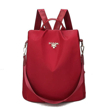 Sac à Dos Convertible Bandoulière Femme Rouge  