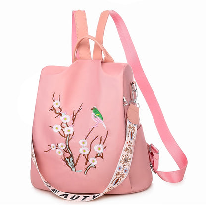 Sac à Dos Convertible Bandoulière Femme Rose  