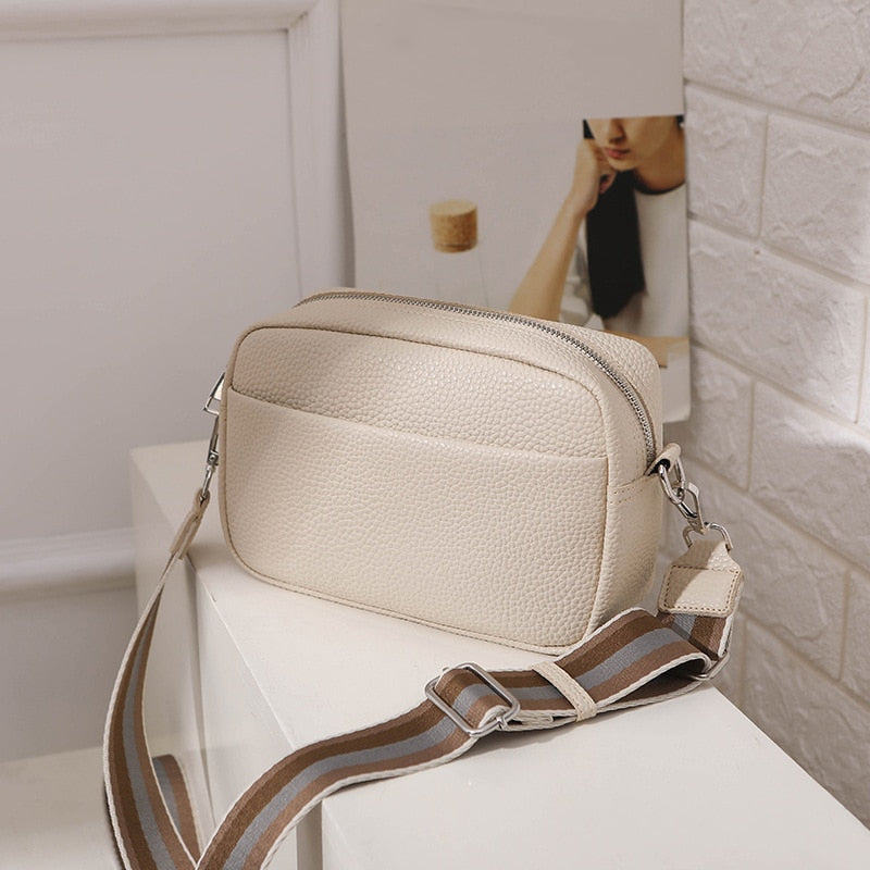 Sac à Main Bandoulière Beige Clair Beige  