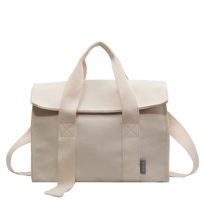 Sac Besace Toile Femme Beige 31x24x16cm 