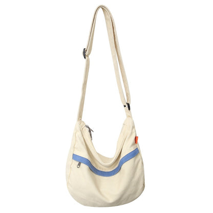 Sac Besace Toile Kaki Femme Beige Canvas Bag (30cm<Max Length<50cm) 