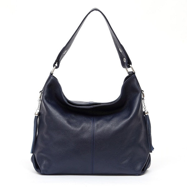 Grand Sac Besace Bandoulière Femme Bleu marine  