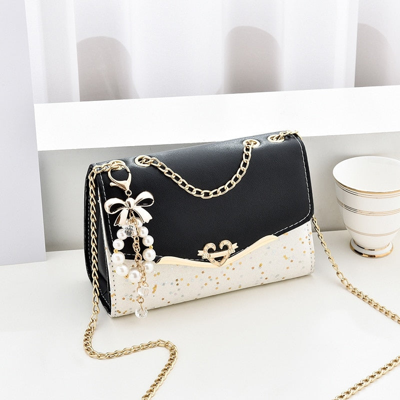 Sac Bandoulière Ado Fille Tendance Noir  