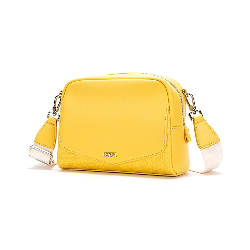 Sac Besace Femme Original Jaune 22x9x16cm 