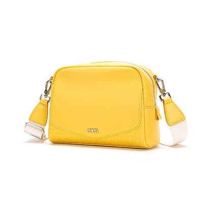 Sac Besace Femme Original Jaune 22x9x16cm 