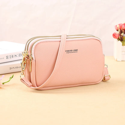 Sac Bandoulière Rectangulaire Femme Rose  