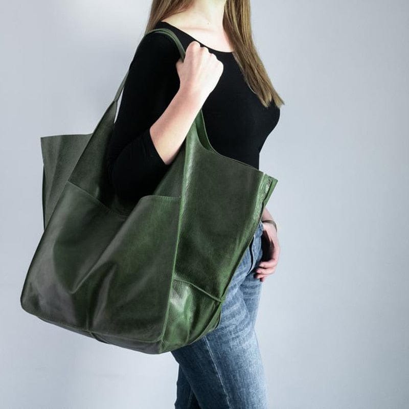 Le Sac Cabas à Bandoulière Vert  