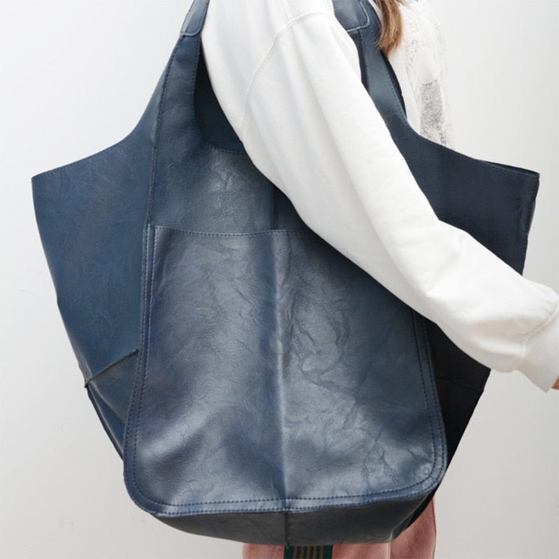 Le Sac Cabas à Bandoulière Bleu  