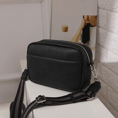 Sac à Main Bandoulière Beige Clair Noir  