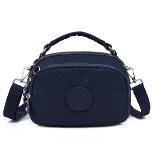 Le Sac à Bandoulière en Nylon Bleu foncé  