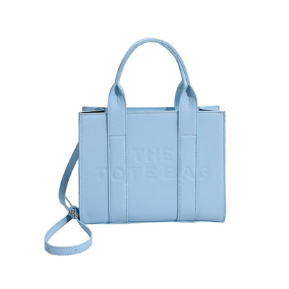 Sac Baguette Tendance Bleu 26x8x21cm 