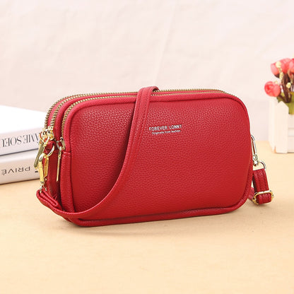 Sac Bandoulière Rectangulaire Femme Rouge  